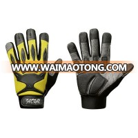 Utility Working Safety Gloves Mechanic Gloves With Shockproof Rubber For Palm Protection